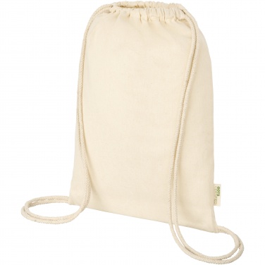 Лого трейд pекламные подарки фото: Orissa 100 g/m² organic cotton drawstring bag 5L