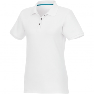 Логотрейд pекламные cувениры картинка: Beryl short sleeve women's organic recycled polo