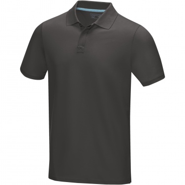 Логотрейд бизнес-подарки картинка: Graphite short sleeve men’s organic polo