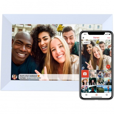 Логотрейд бизнес-подарки картинка: Prixton Prado Frameo 10-дюймовая цифровая фоторамка с Wi-Fi