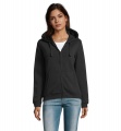 SPIKE WOMEN ZIP HOOD SWEAT, Черный