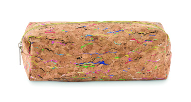 Логотрейд pекламные cувениры картинка: Coloured cork pencil case