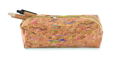 Лого трейд pекламные cувениры фото: Coloured cork pencil case