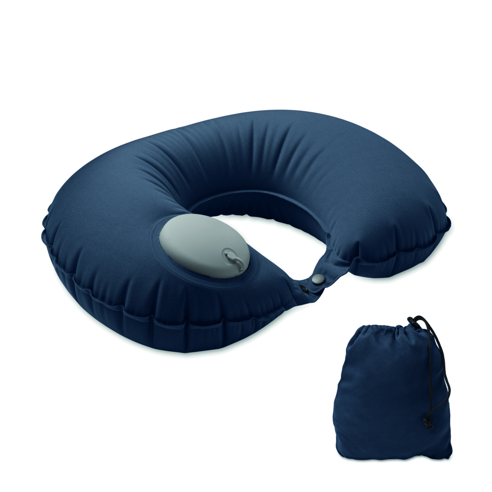 Лого трейд бизнес-подарки фото: Fast inflatable travel pillow