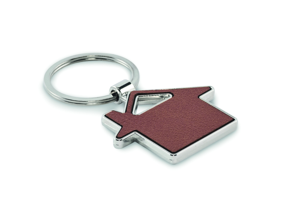 Лого трейд pекламные подарки фото: House shaped key ring