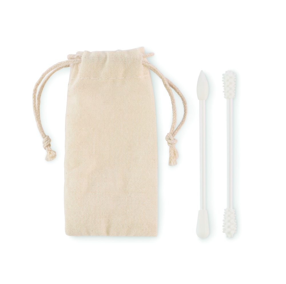 Лого трейд pекламные продукты фото: Reusable swabs set