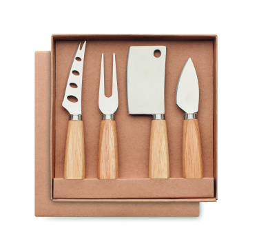 Лого трейд pекламные cувениры фото: Set of 4 cheese knives