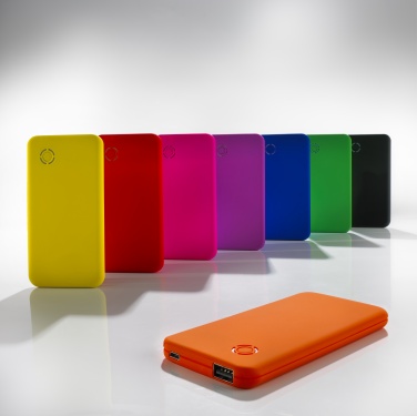 : Sametise kattega akupank RAY 4000 mAh, kollane