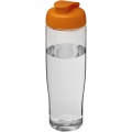 H2O Active® Tempo 700 ml sportflaska med uppfällbart lock, Transparent / Orange