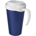 Americano® Grande 350 ml mugg med spillsäkert lock, Blå/vit