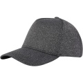 Manu 5-panels keps med stretch, Kol