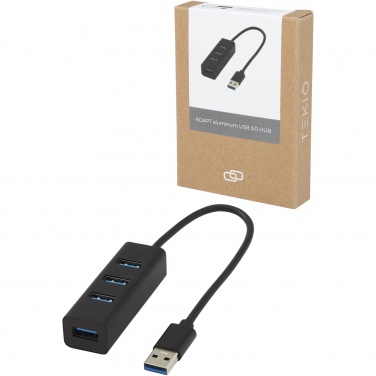 Logotrade profilprodukter bild: ADAPT USB 3.0-hubb av aluminium