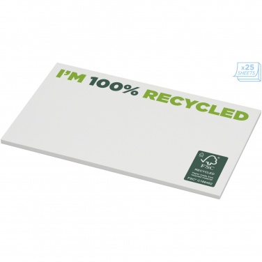 Logotrade reklamprodukter bild: Sticky-Mate® klisterlappar av återvunnet papper 127 x 75 mm