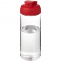 H2O Active® Octave Tritan™ 600 ml sportflaska med uppfällbart lock, Transparent klar/röd