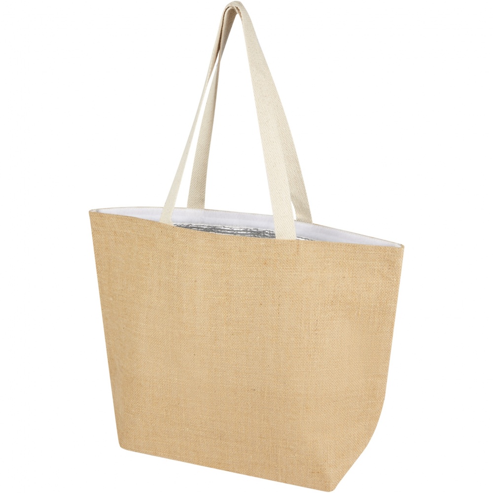 Logotrade reklamprodukter bild: Juta kylväska av 300 g/m² jute, 12 l