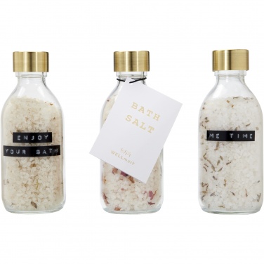 Logotrade presentreklam bild: Wellmark Just Relax 3-delad presentförpackning med badsalt, 200 ml