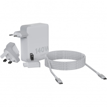 Logotrade profilreklam bild: Xtorm XVC2140 GaN Ultra 140 W reseladdare med 240 W USB-C PD-kabel