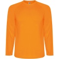 Montecarlo långärmad sport t-shirt för barn, Fluor Orange