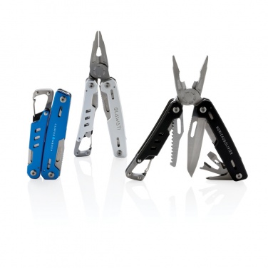 Logotrade profilprodukter bild: Solid multitool med karbinhake