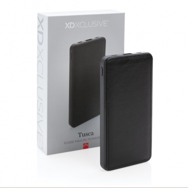 Logotrade kampanjprodukter bild: Tusca 10.000 mAh PU powerbank