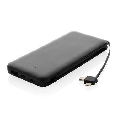 : Lockhart 10.000mAh powerbank, integrerade kablar, RCS plast