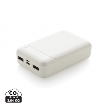 Logotrade profilreklam bild: 10.000 mAh powerbank i återvunnen plast, RCS standard