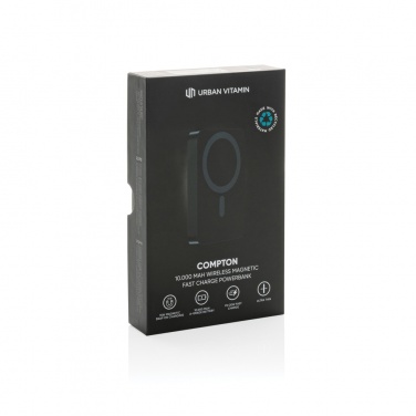 Logotrade profilprodukter bild: Urban Vitamin Compton RCS plast/aluminium 10000mAh powerbank