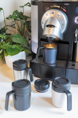 Logotrade presentreklam bild: Coffee to go termosmugg med handtag