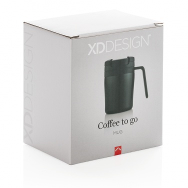 Logotrade profilreklam bild: Coffee to go termosmugg med handtag