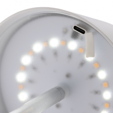 Logotrade reklamprodukter bild: Pure Glow USB återuppladdningsbar bordslampa RCS rplast