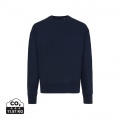 Iqoniq Kruger relaxed fit sweatshirt i återvunnen bomull, marin