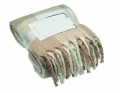 Rutig mohairfilt, Beige