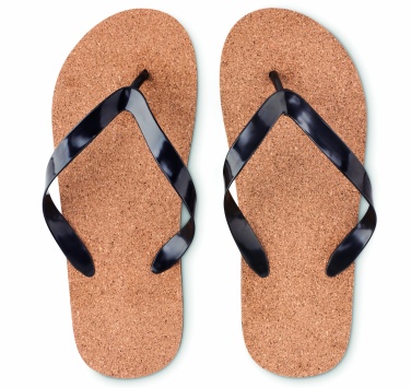 Logotrade reklamprodukter bild: Slippers i kork L