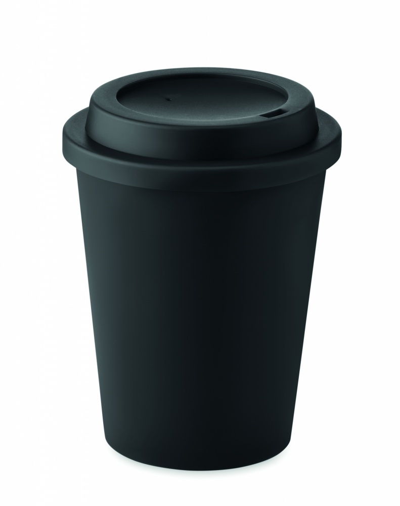 Logotrade reklamprodukter bild: PP mugg dubbelvägg 300 ml