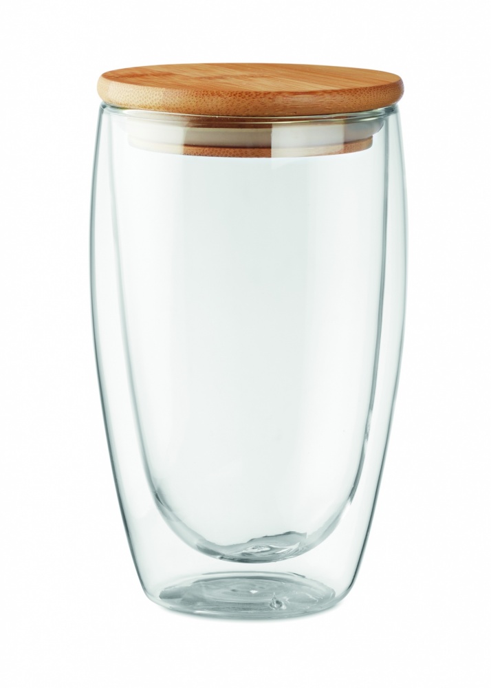 Logotrade reklamprodukter bild: Glas/Mugg dubbelvägg 450ml