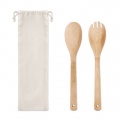 Sallasbestickset i bambu, Beige