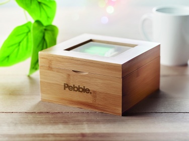 Logotrade profilprodukter bild: Teabox i bambu