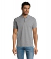 PRIME HERR POLO PIQUE 200g, Grey Melange 2