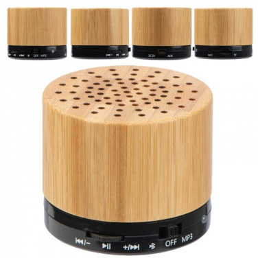 Logotrade presentreklam bild: Bambu bluetooth högtalare FLEEDWOOD