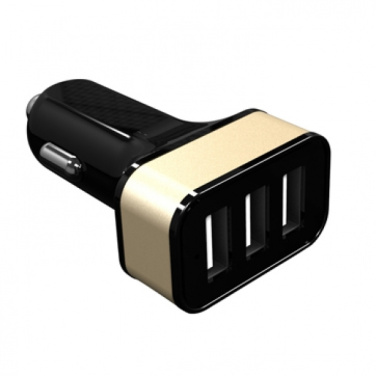 Logotrade profilprodukter bild: Billaddare med 3 USB-portar