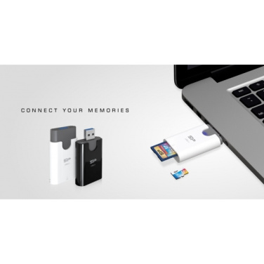 Logotrade reklamprodukter bild: MicroSD- och SD-kortläsare Silicon Power Combo 3.1