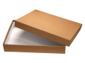 Box laminerad med dekorativt papper (25x21x5cm) 44703700, beige