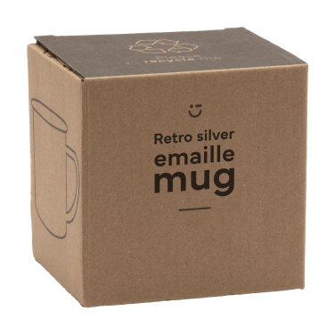 Logotrade kampanjprodukter bild: Retro Silver Emaille Mugg