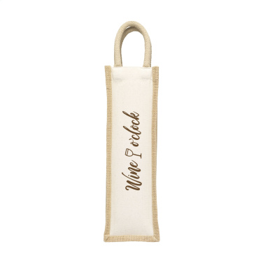 Logotrade kampanjprodukter bild: Jute Canvas Wine Bag