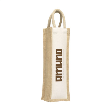 Logotrade kampanjprodukter bild: Jute Canvas Wine Bag