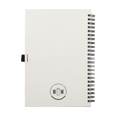 Logotrade reklamprodukter bild: Mjölkkartong Wire-O-papper Notebook A5