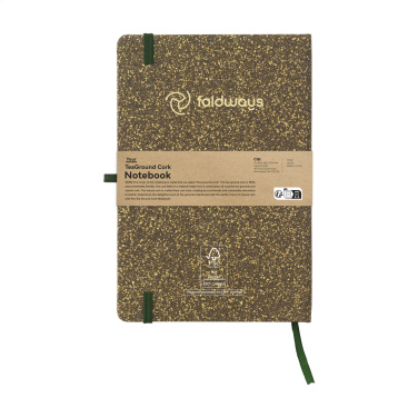 Logotrade profilprodukter bild: TeGround Cork Paper Notebook A5