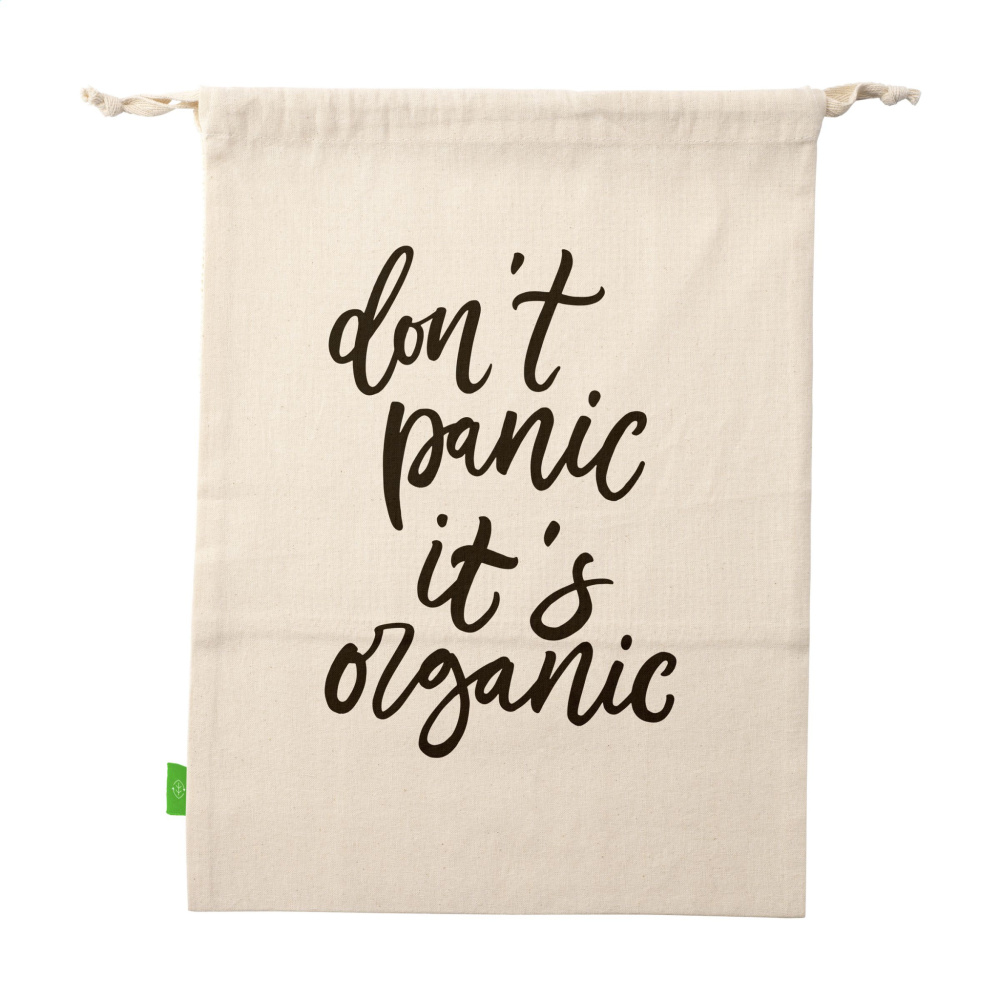 Logotrade reklamprodukter bild: Natura Organic GOTS Mesh Bag (120 g/m²) fruktpåse