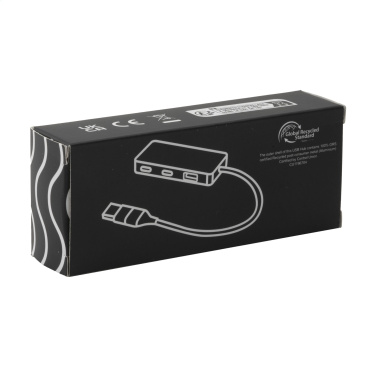 Logotrade profilreklam bild: Tecco GRS Recycled Alu USB Hub