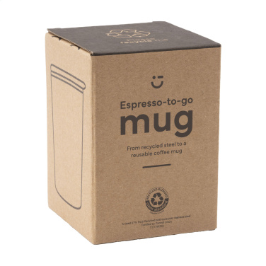 Logotrade presentreklam bild: Espresso-to-Go-mugg RCS Recycled Steel 170 ml